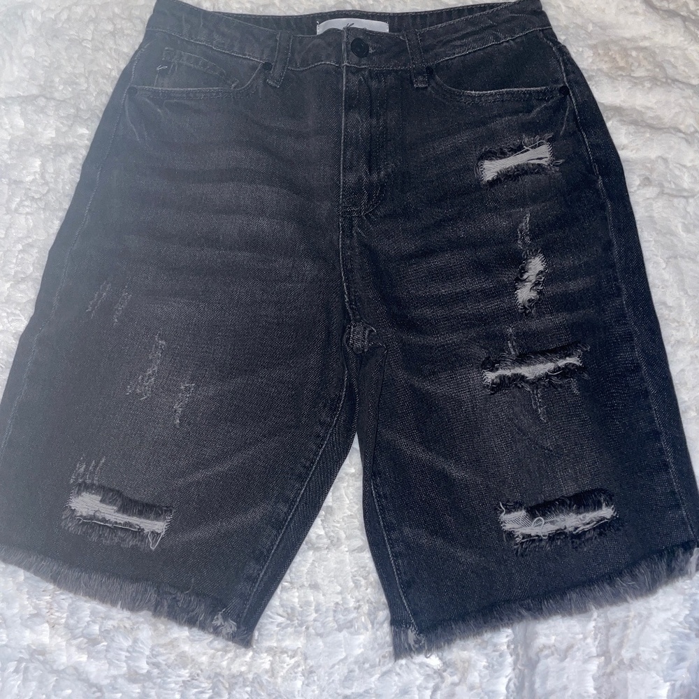 Ripped Black FashionNova Capris